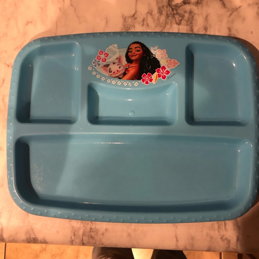Disney Moana DIVIDED PLASTIC PLATE - Picture 2 of 2